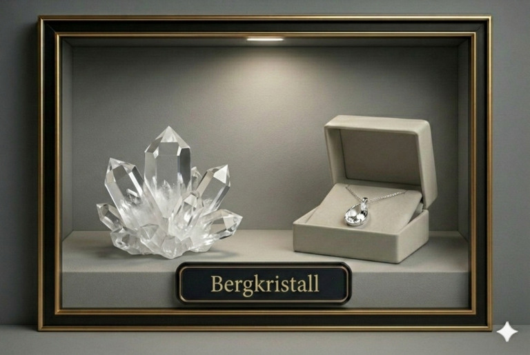 Bergkristall Edelsteinlexikon Vitrine by DABUTA